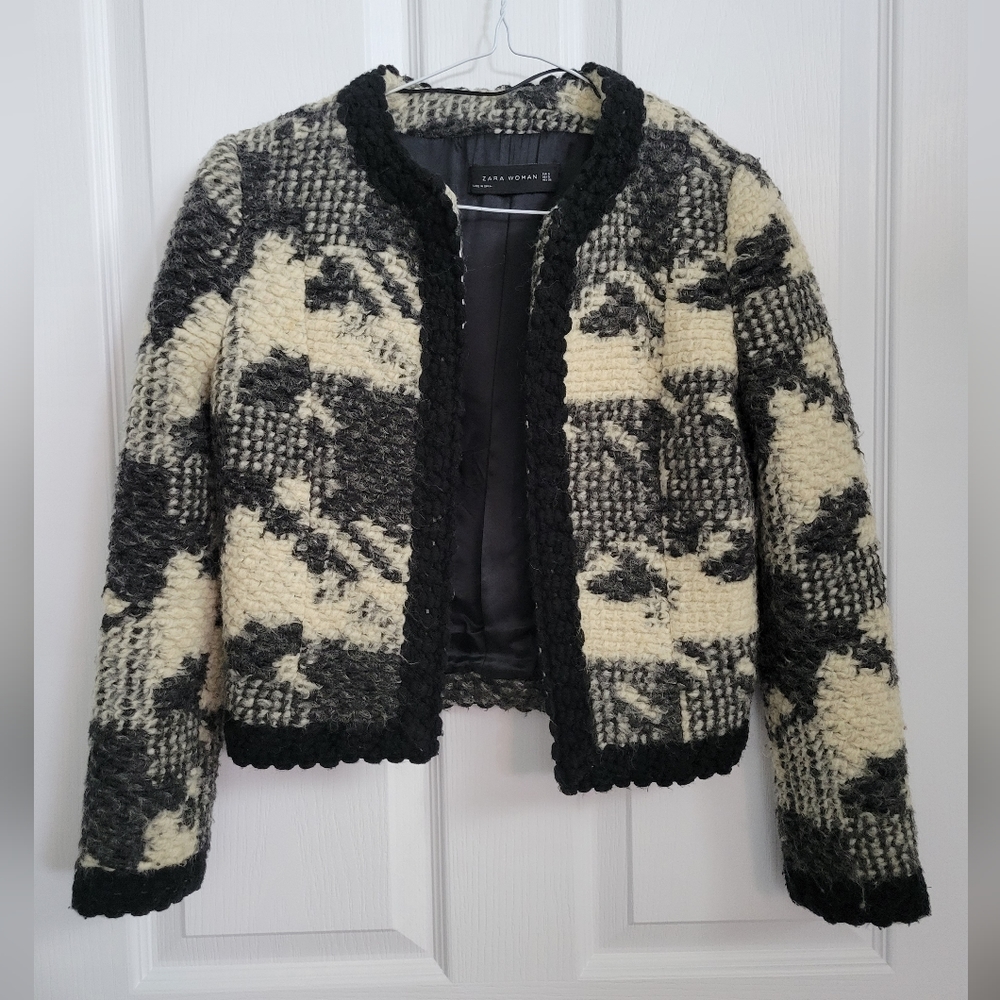 Zara mohair jacket🖤